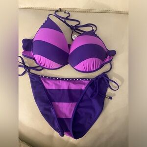 VS string bikini with padded top